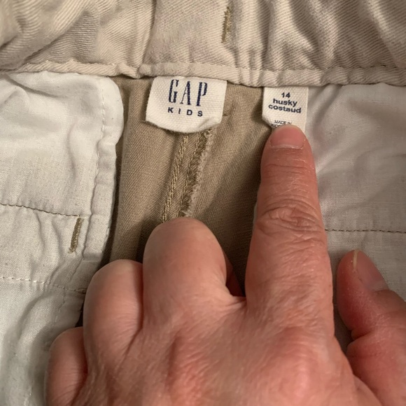 GAP Boys Khaki With Adjustable Elastic Belt Size 14 - Picture 4 of 4